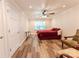 Large main bedroom with ceiling fan, great for relaxing at 6108 Gold Creek Estate Dr, Hickory, NC 28601