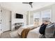 Bedroom featuring large windows and modern decor, creating a comfortable space at 1108 Wesley Terrace Ave, Charlotte, NC 28208