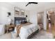 Well-lit bedroom with a king bed, en-suite bathroom, and neutral decor at 1108 Wesley Terrace Ave, Charlotte, NC 28208