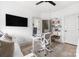 Modern office space featuring a built-in desk, daybed, and ample storage at 1108 Wesley Terrace Ave, Charlotte, NC 28208