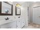 Bathroom with double sinks and mirrors at 1511 35Th Ne Ave, Hickory, NC 28601