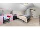 Unique attic bedroom with a vanity and closet at 1511 35Th Ne Ave, Hickory, NC 28601