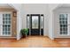 Spacious front foyer features hardwood floors and an elegant front door at 1511 35Th Ne Ave, Hickory, NC 28601
