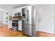 Modern kitchen featuring stainless steel appliances at 1511 35Th Ne Ave, Hickory, NC 28601
