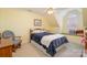 Cozy bedroom with a window seat, ceiling fan, and neutral carpet at 286 Canvasback Rd, Mooresville, NC 28117