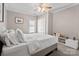 Comfortable bedroom with carpet, a ceiling fan, and ample closet space at 4008 Saint Andrews Ct, Cramerton, NC 28032