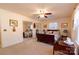Cozy bedroom with a ceiling fan and a view of the outside, lots of natural light at 431 Island Cove Rd # 86, Norwood, NC 28128
