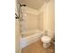 Bathroom showcasing a tub, shower, and toilet, offering a clean and functional space at 8471 Penton Pl, Harrisburg, NC 28075