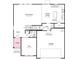Floorplan of the first floor showing the Flex room, Great room, Kitchen, and Garage at 1498 Hubert Graham Way, Tega Cay, SC 29708