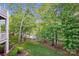 Beautiful backyard featuring lush green trees and a view of the lake at 537 Southeast Dr # 537, Davidson, NC 28036