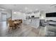 Inviting living space with hardwood floors and neutral decor at 6814 Piper Thorn Way, Indian Land, SC 29707