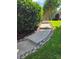 Charming walkway with stone accents and manicured landscaping, adding to the home's curb appeal at 16824 Ashton Oaks Dr, Charlotte, NC 28278