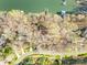 Aerial view of the property surrounded by mature trees at 171 Agnew Rd, Mooresville, NC 28117