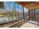 View from porch showing lake and mature trees at 171 Agnew Rd, Mooresville, NC 28117