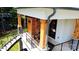 Outdoor shower offering a refreshing experience, set within a beautifully designed private enclosure at 180 Willow Point Rd, Troutman, NC 28166