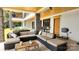 Cozy outdoor seating with comfortable patio furniture, creating an inviting spot for relaxation at 180 Willow Point Rd, Troutman, NC 28166