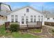 Exterior view showcasing the deck and access to a well-maintained backyard at 2125 Shenandoah Ave, Charlotte, NC 28205