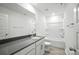 Clean bathroom with a large mirror, single vanity, and a shower-tub combination at 330 Knotty Wood Dr # 67, Monroe, NC 28110