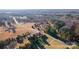 An aerial view of the property highlighting the layout and location within the surrounding landscape at 445 Cannon Farm Rd, China Grove, NC 28023