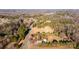 Aerial view showcases the property's expansive greenery at 445 Cannon Farm Rd, China Grove, NC 28023