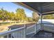 View from covered porch showing the large front yard at 445 Cannon Farm Rd, China Grove, NC 28023