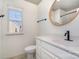 This sleek bathroom offers a clean and contemporary design with modern fixtures at 6503 Revolutionary Trl, Charlotte, NC 28217