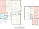 Floor plan showcasing the layout of a two-story home with labeled rooms and dimensions at 8020 Harrington Woods Rd, Charlotte, NC 28269