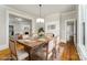 Elegant dining room with a wooden table, stylish chairs, and classic decor at 116 Rose Ter, Wadesboro, NC 28170
