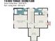 Second floor plan featuring the primary bedroom, additional bedrooms, bathrooms, and closet space at 116 Rose Ter, Wadesboro, NC 28170