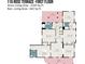 First floor plan showcasing the layout, including the living room, kitchen, dining room, and bathrooms at 116 Rose Ter, Wadesboro, NC 28170