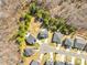 Aerial view of the homes in the community. The backyards are fenced and private at 146 Allenton Way, Statesville, NC 28677