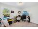 This home office has natural light, multiple monitors, and a comfortable chair at 146 Allenton Way, Statesville, NC 28677