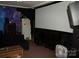 A fun home theater with a huge screen and projector ready for movie night at 2204 W Second Ave, Gastonia, NC 28052