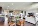 Open concept living room with modern decor and dark hardwood floors at 3542 Rapport Ct # 37, Lancaster, SC 29720