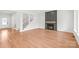 Large living room features a fireplace, abundant windows, and staircase to the upper level at 3646 46Th Ne Ave, Hickory, NC 28601