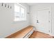 Mudroom features built-in bench, coat hooks and storage at 3646 46Th Ne Ave, Hickory, NC 28601