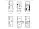 Detailed floor plan showcasing the layout of a multi-level townhome with garage and deck at 6032 Fonsac Ln # 2005B, Charlotte, NC 28217