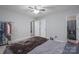 Bedroom featuring a ceiling fan and access to the closet and bathroom at 7209 Tressel Ln, Mint Hill, NC 28227