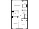 Floor plan featuring the primary bedroom, two additional bedrooms, bathrooms, a walk-in closet, and the hallway at 111 Charterhouse Ln, Fort Mill, SC 29715