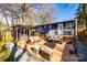 Backyard patio with outdoor furniture and a shed at 119 N Smallwood Pl, Charlotte, NC 28216