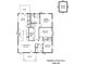 Detailed floor plan showcasing the layout of the home's living spaces and room dimensions at 119 N Smallwood Pl, Charlotte, NC 28216