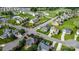 Aerial view showcasing a well-planned neighborhood with mature trees, green spaces, and neatly arranged homes in a Gathering-friendly setting at 137 Tenth Green Ct, Statesville, NC 28677