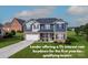 Beautiful two-story home featuring a well-manicured lawn and a two-car garage at 137 Tenth Green Ct, Statesville, NC 28677