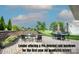 Charming outdoor patio with comfortable seating, a fire pit, and views of the backyard at 137 Tenth Green Ct, Statesville, NC 28677