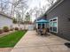 Outdoor patio featuring an artificial grass yard and patio furniture at 2006 Wesley Landing Rd, Waxhaw, NC 28173