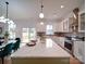 Open-concept kitchen with white cabinets, stainless steel appliances, and a large center island at 2511 Dundeen St, Charlotte, NC 28216