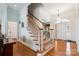 Welcoming foyer with hardwood floors, a staircase, and plenty of natural light at 3536 Wylie Meadow Ln, Charlotte, NC 28269