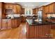 Gourmet kitchen features an island and stainless steel appliances at 3536 Wylie Meadow Ln, Charlotte, NC 28269