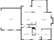 Detailed floor plan of the first story showcases the kitchen, living room, dining room, garage and sunroom at 609 Sunset Point Dr, Rock Hill, SC 29732