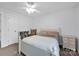 Bedroom featuring a bed, nightstand and a white bookshelf at 662 Georgie St, Troutman, NC 28166